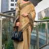 Sumptuous Beige Cotton Silk Saree With Ornate Blouse Piece