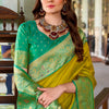 Extraordinary Mustard Soft Banarasi Silk Saree With Scrupulous Blouse Piece