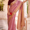 Efflorescence Pink Cotton Silk Saree With Mellifluous Blouse Piece