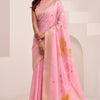 Sensational Pink Cotton Silk Saree With Mellifluous Blouse Piece