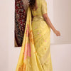 Enthralling Yellow Cotton Silk Saree With Ephemeral Blouse Piece