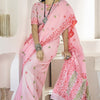 Preferable Pink Cotton Silk Saree With Exquisite Blouse Piece
