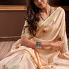 Transcendent Beige Digital Printed Soft Silk Saree With Exemplary Blouse Piece