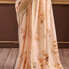Transcendent Beige Digital Printed Soft Silk Saree With Exemplary Blouse Piece