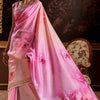 Tremendous Pink Digital Printed Soft Silk Saree With Scrupulous Blouse Piece