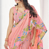 Unique Peach Cotton Silk Saree With Intricate Blouse Piece