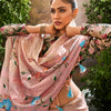 Verdant Peach Linen Tissue Silk Saree With Alluring Blouse Piece