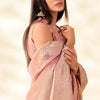 Beguiling Baby Pink Soft Banarasi Tissue Silk Saree With Fancifull Blouse Piece
