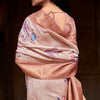 Comely Beige Digital Printed Soft Silk Saree With Dulcet Blouse Piece