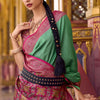 Engaging Green Soft Banarasi Silk Saree With Posh Blouse Piece