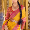 Breathtaking Yellow Soft Banarasi Silk Saree With Transcendent Blouse Piece