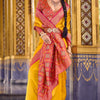Breathtaking Yellow Soft Banarasi Silk Saree With Transcendent Blouse Piece
