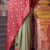 Embrocation Dark Beige Soft Banarasi Silk Saree With Majestic Blouse Piece