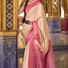 Ravishing Beige Soft Banarasi Silk Saree With Pleasurable Blouse Piece