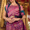 Ephemeral Rama Soft Banarasi Silk Saree With Desiring Blouse Piece