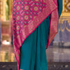 Ephemeral Rama Soft Banarasi Silk Saree With Desiring Blouse Piece