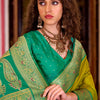 Quintessential Mustard Soft Banarasi Silk Saree With Lagniappe Blouse Piece