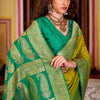 Quintessential Mustard Soft Banarasi Silk Saree With Lagniappe Blouse Piece