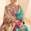 Exemplary Sea Green Paithani Silk Saree With Rhapsody Blouse Piece