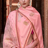 Lagniappe Pink Soft Banarasi Silk Saree With Lissome Blouse Piece