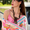 Confounding Baby Pink Digital Printed Satin Silk Saree With Felicitous Blouse Piece