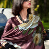 Elegant Brown Digital Printed Satin Silk Saree With Sophisticated Blouse Piece