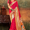 Most Stunning Dark Pink Paithani Silk Saree With Angelic Blouse Piece