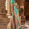 Devastating Firozi Soft Banarasi Silk Saree With Gratifying Blouse Piece