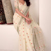Super Extravagant Beige Cotton Silk Saree With Amazing Blouse Piece