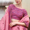 Proficient Pink Cotton Silk Saree With Piquant Blouse Piece