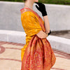 Surpassing Mustard Soft Banarasi Silk Saree With Unique Blouse Piece