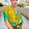 Radiant Mustard Soft Banarasi Silk Saree With Jazzy Blouse Piece