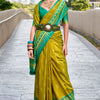 Radiant Mustard Soft Banarasi Silk Saree With Jazzy Blouse Piece