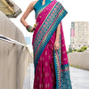 Imaginative Dark Pink Soft Banarasi Silk Saree With Ravishing Blouse Piece