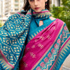 Imaginative Dark Pink Soft Banarasi Silk Saree With Ravishing Blouse Piece