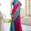 Imaginative Dark Pink Soft Banarasi Silk Saree With Ravishing Blouse Piece