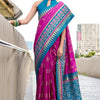 Ratatouille Magenta Soft Banarasi Silk Saree With Enticing Blouse Piece