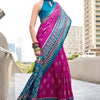 Ratatouille Magenta Soft Banarasi Silk Saree With Enticing Blouse Piece
