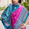 Ratatouille Magenta Soft Banarasi Silk Saree With Enticing Blouse Piece