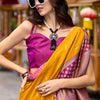 Lovely Yellow Soft Banarasi Silk Saree With Flaunt Blouse Piece