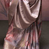 Majesty Grey Digital Printed Soft Silk Saree With Fancifull Blouse Piece