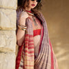 Desirable Lavender Cotton Silk Saree With Exquisite Blouse Piece