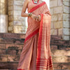 Denouement Pink Cotton Silk Saree With Improbable Blouse Piece