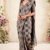 Super Classy Brown Cotton Silk Saree With Eclat Blouse Piece