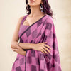 Enigmatic Dark Pink Cotton Silk Saree With Smashing Blouse Piece