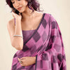 Enigmatic Dark Pink Cotton Silk Saree With Smashing Blouse Piece