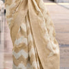 Beleaguer Beige Cotton Silk Saree With Ideal Blouse Piece