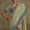 Seraglio Pista Digital Printed Soft Silk Saree With Engaging Blouse Piece