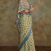 Seraglio Pista Digital Printed Soft Silk Saree With Engaging Blouse Piece