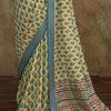 Seraglio Pista Digital Printed Soft Silk Saree With Engaging Blouse Piece